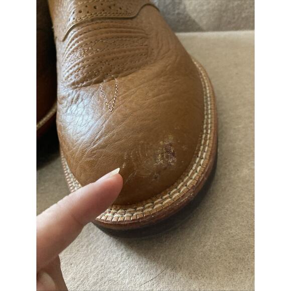 Twisted X  Mens Boots MCM0003 Sz 11 D Red Brown Cowboy Leather Round Cognac - Picture 4 of 9